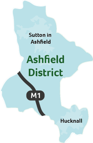 Map of Ashfield area