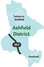 Map of Ashfield area