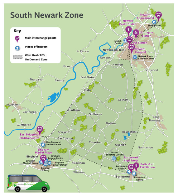 Image of South Newark Map