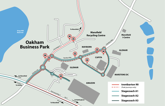 Oakham business park map