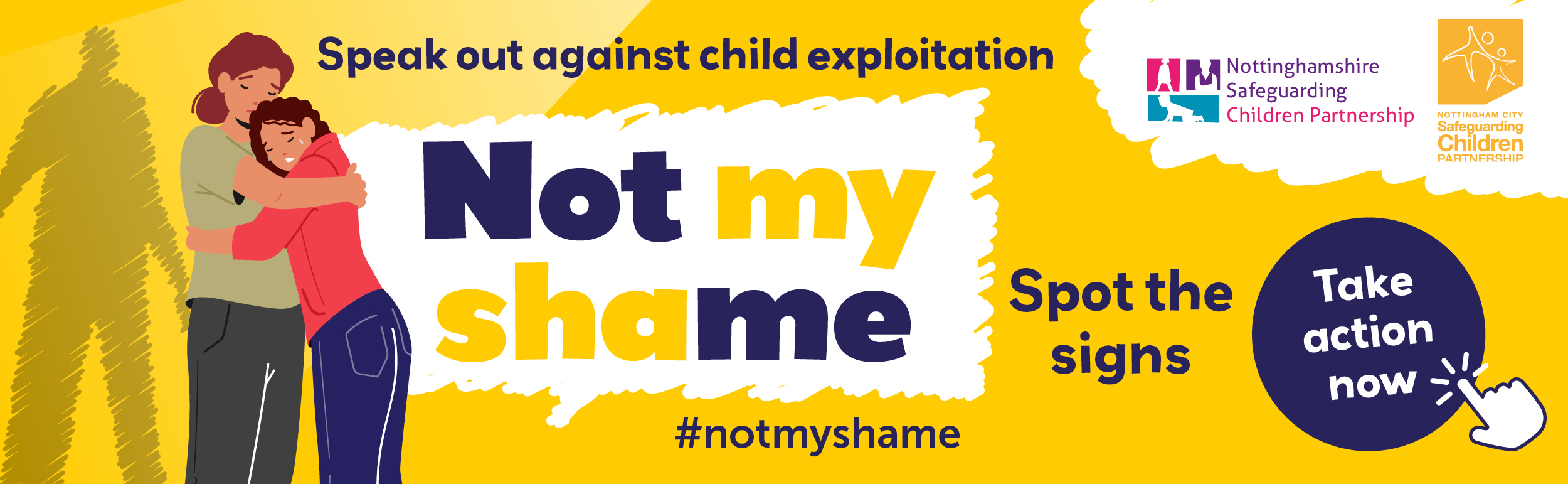 Not my shame child exploitation campaign