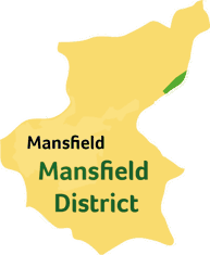 Map of Mansfield area