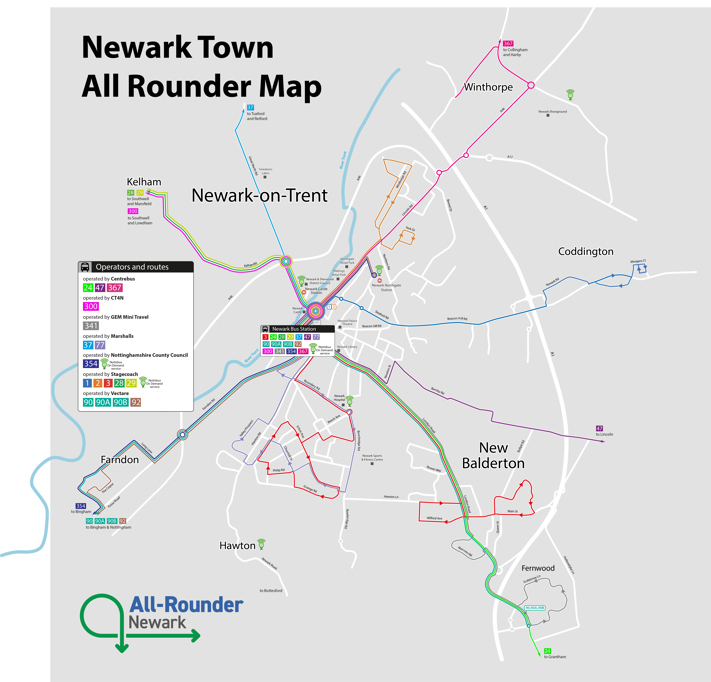 Newark Town All Rounder map